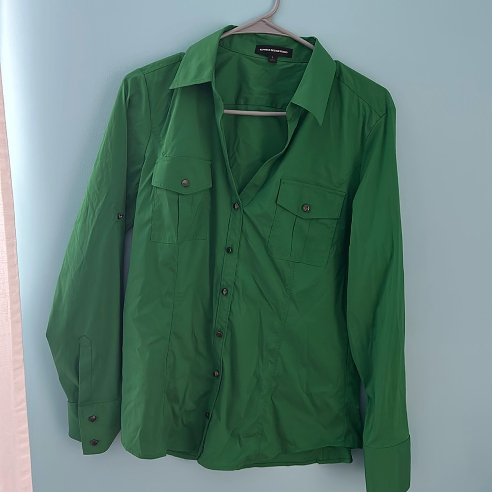 Express Blouse Green Large